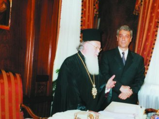 Με τον Οικουμενικό Πατριάρχη Βαρθολομαίο, στο Φανάρι 